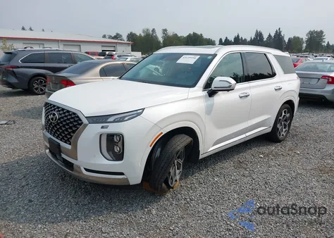 2022 Hyundai Palisade Calligraphy from USA, damaged, VIN KM8R7DHE6NU423137